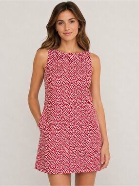 Liberty Art Fabrics Poppy Print Sleeveless Dress Size 8 100% Cotton Lined